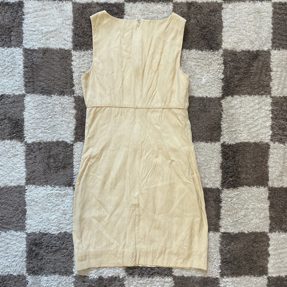VTG ⏰ ANN TAYLOR pastel yellow a line mini dress - Picture 2 of 8